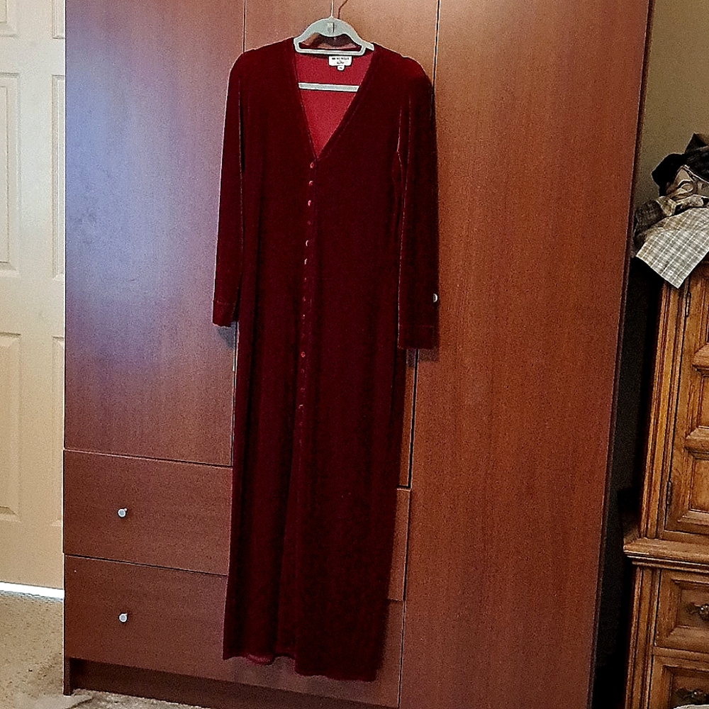 Red velvet holiday dress